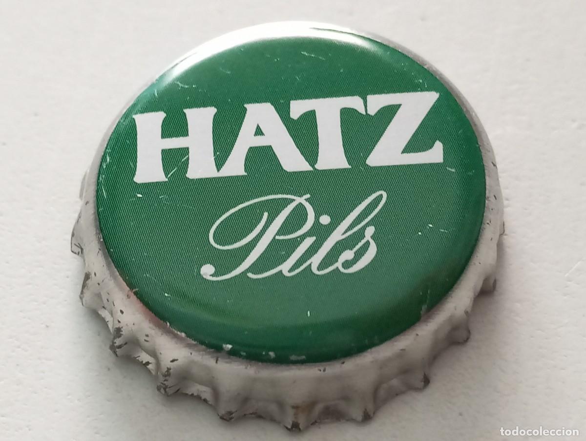 Collezionismo di birre: Chapa tap&oacute;n corona de cerveza alemana HATZ PILS