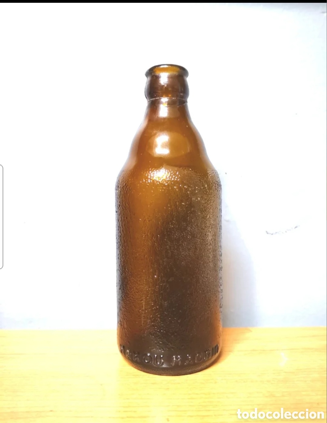 Coleccionismo de cervezas: Botella de cerveza antigua MAHOU MADRID