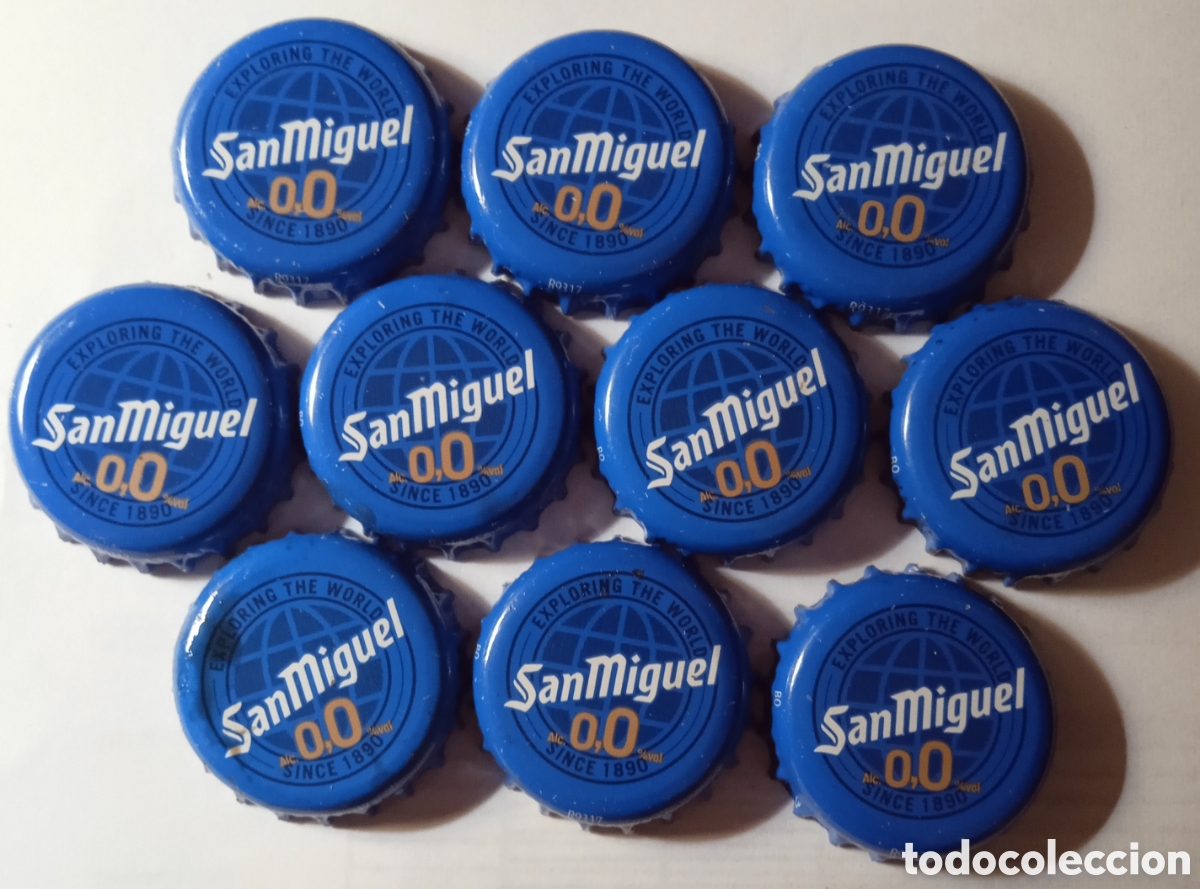 Coleccionismo de cervezas: LOTE CHAPAS SAN MIGUEL 0,0