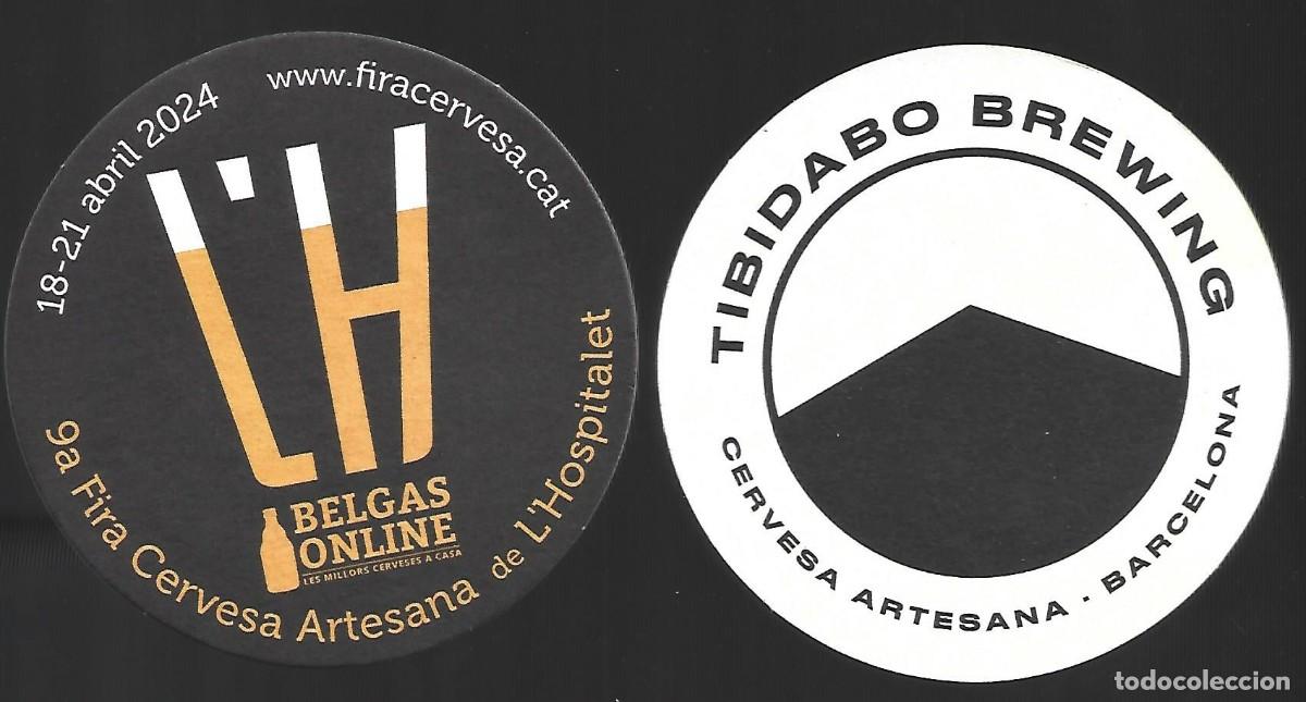 Collectable Beer: 1 POSA VASOS FERIA DE LA CERVEZA ARTESANA DEL HOSPITALET 2024 CERVEZA TIBIDABO BREWING HOSPITALET