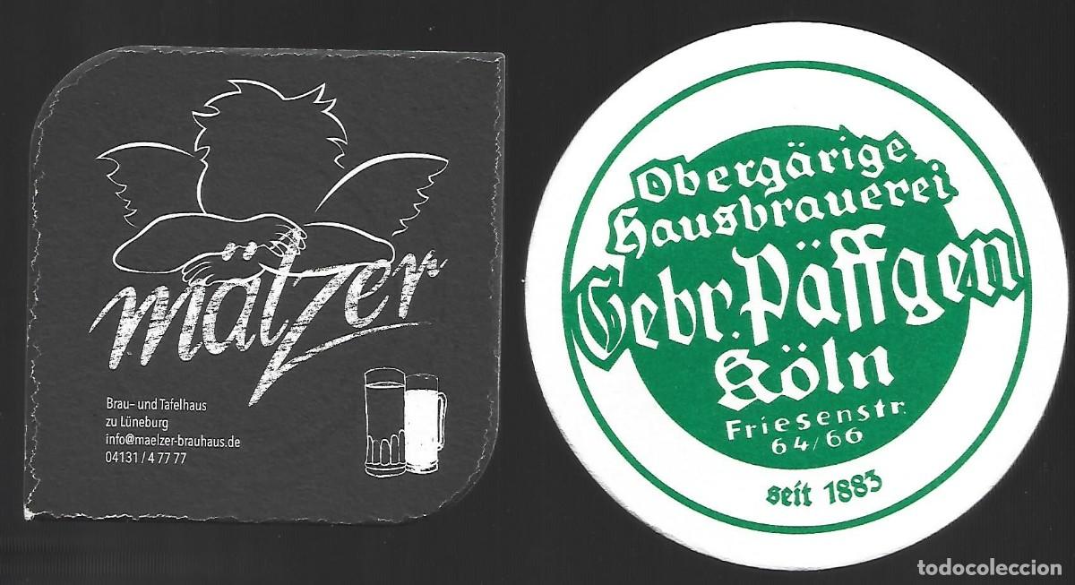 Coleccionismo de cervezas: 2 POSA VASOS CERVEZA ALEMANA