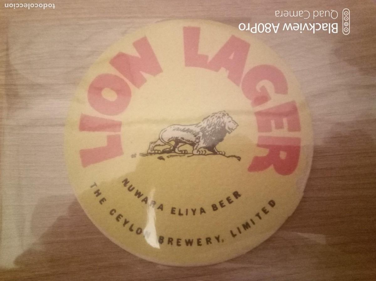 Collectionnisme de bi&egrave;res: Posavasos cervezas Lion Lager sri Lanka