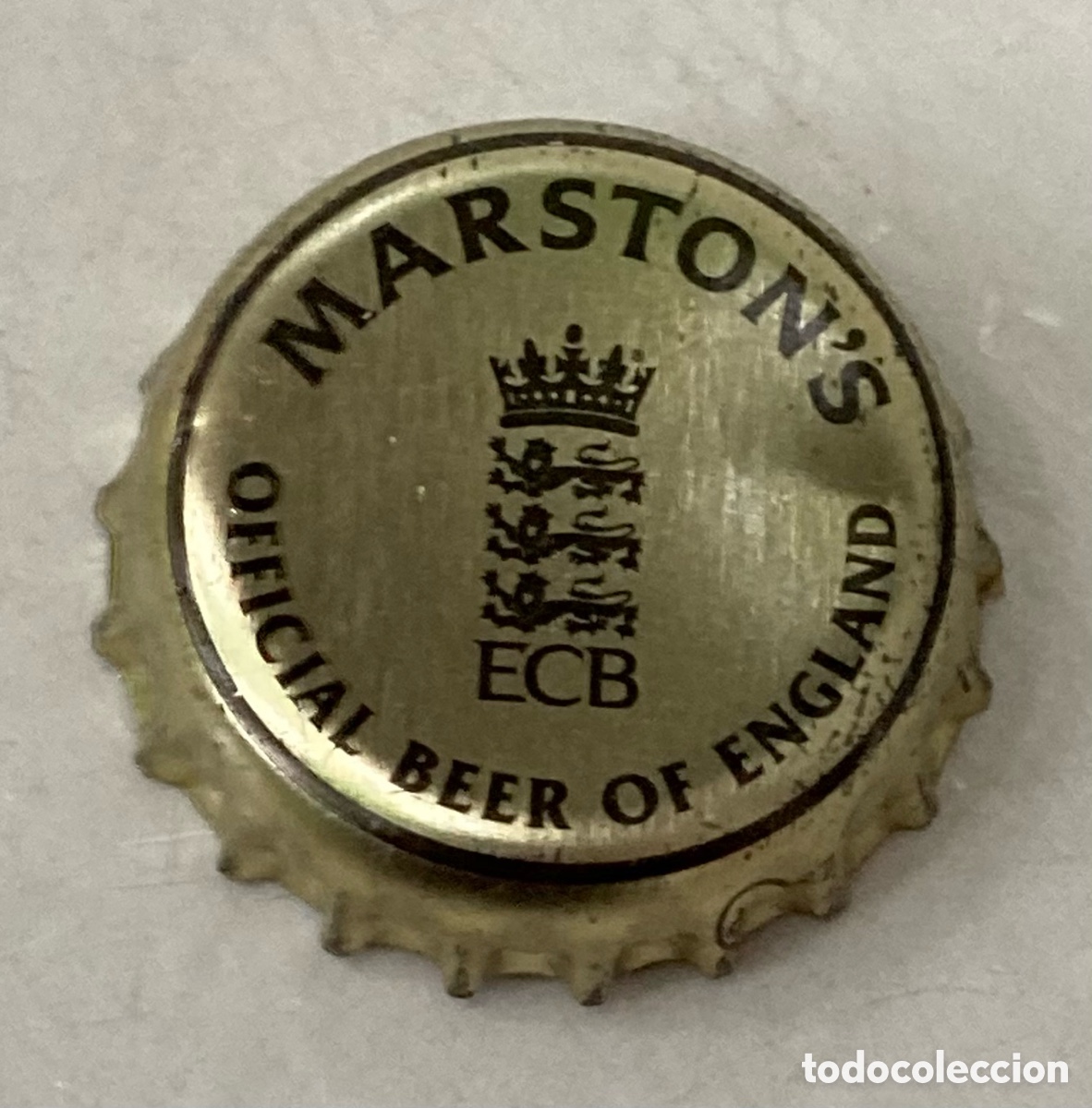 Coleccionismo de cervezas: TAP&Oacute;N CORONA BOTTLE CAP BIERE CHAPA BEER CERVEZA MARSTON'S (1) REINO UNIDO---LOTE N. 3752-CARMANJO