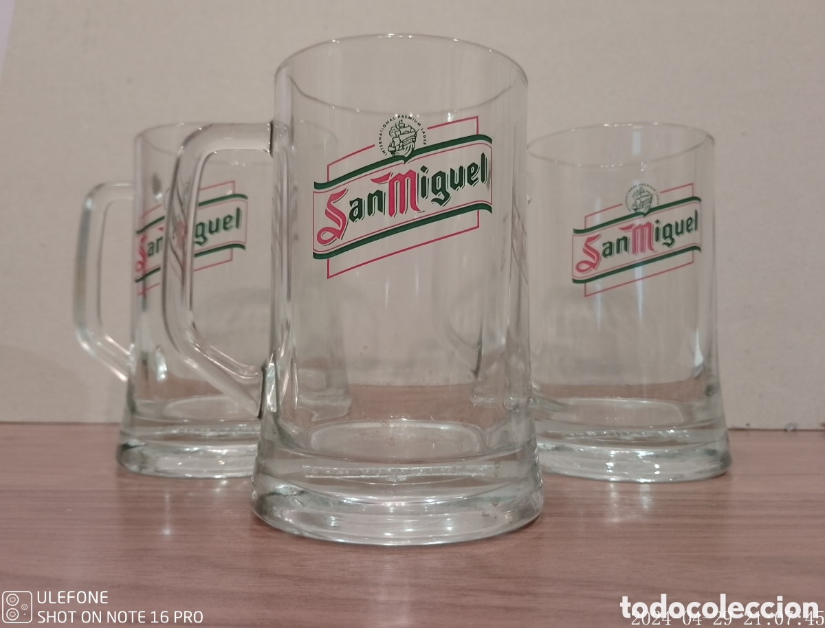 Coleccionismo de cervezas: Jarra 1/2 litro san Miguel