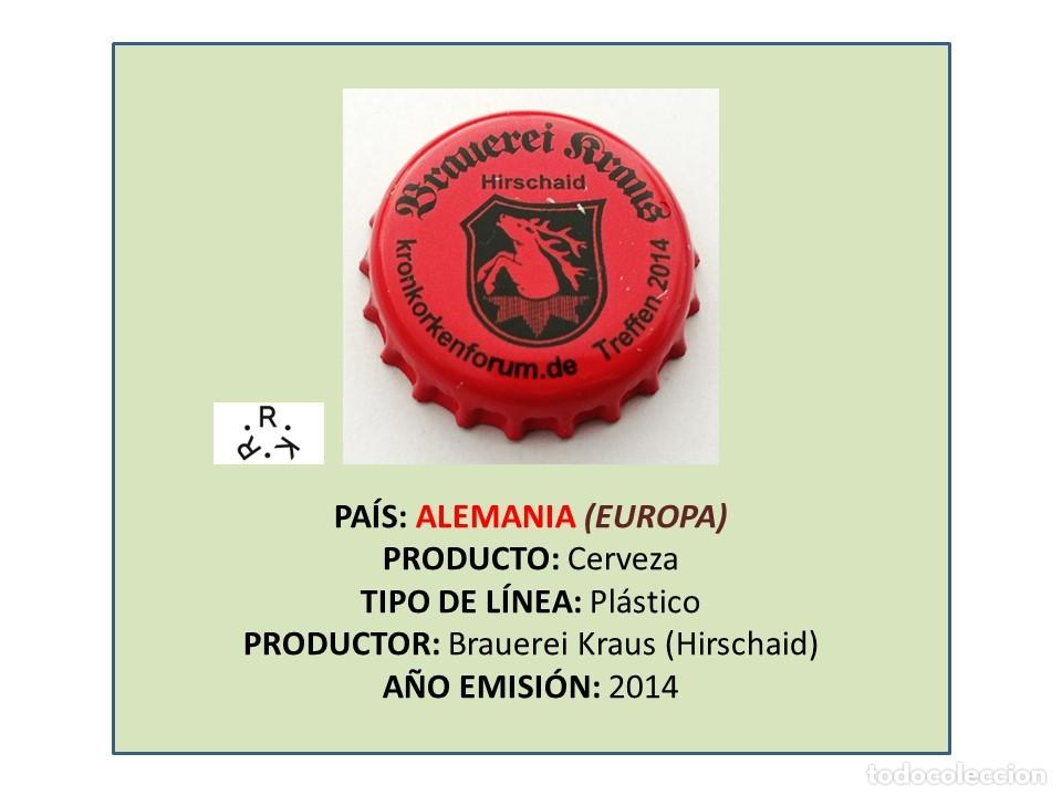 Coleccionismo de cervezas: TAPON CORONA CAPSULA CHAPA CERVEZA KRAUS 2014 (ALEMANIA)