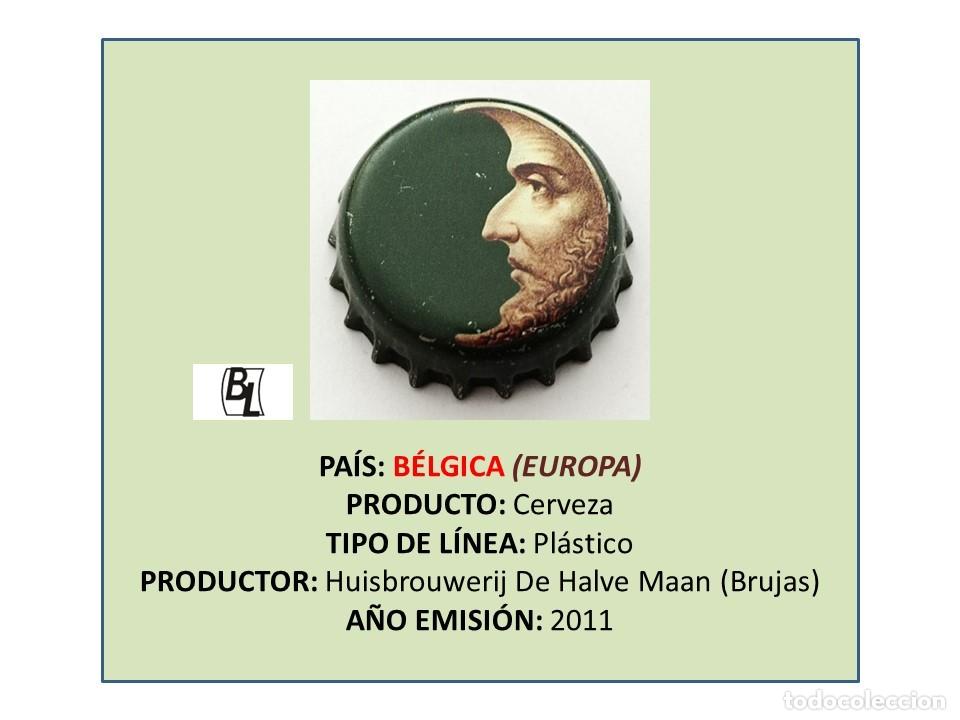 Coleccionismo de cervezas: TAPON CORONA CAPSULA CHAPA CERVEZA DE HALVE MAAN (B&Eacute;LGICA)