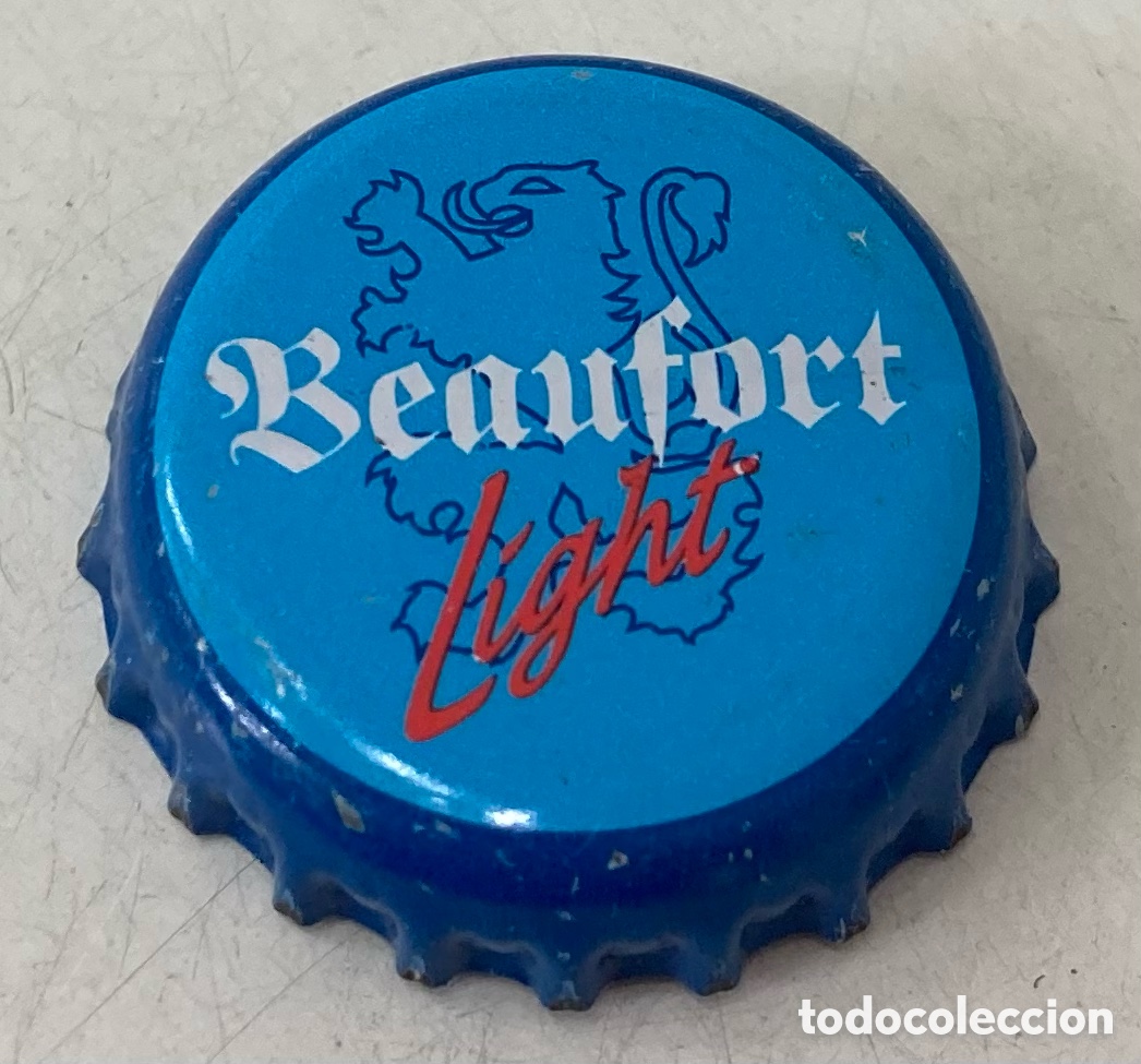 Coleccionismo de cervezas: TAP&Oacute;N CORONA BOTTLE CAP BEER BIERE CHAPA CERVEZA BEAUFORT LIGHT.CAMER&Uacute;N.(1)--LOTE N. 1484---CARMANJO