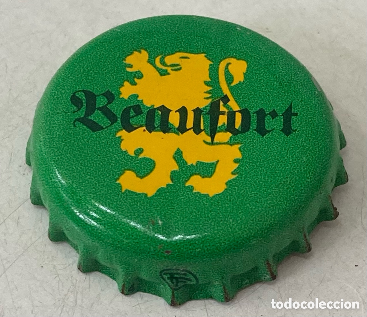Coleccionismo de cervezas: TAP&Oacute;N CORONA BOTTLE CAP BEER BIRRA BIER CHAPA CERVEZA BEAUFORT CAMER&Uacute;N.(5)--LOTE N. 2767---CARMANJO