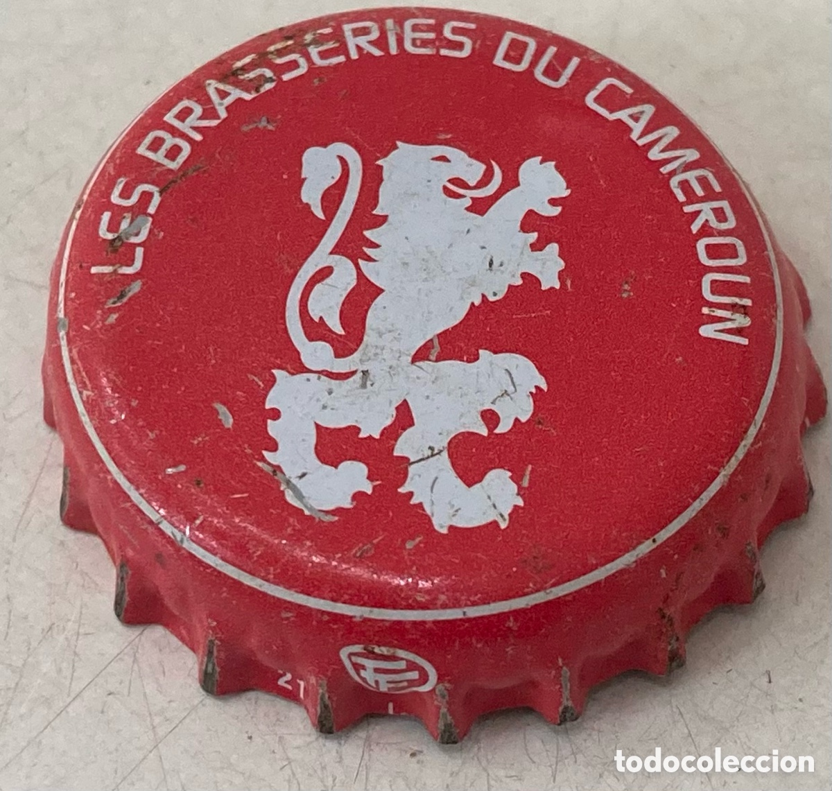 Coleccionismo de cervezas: BOTTLE CAP BEER BIRRA CAPSULE TAP&Oacute;N CORONA CHAPA CERVEZA BEAUFORT CAMER&Uacute;N.(8)--LOTE N. 71---CARMANJO