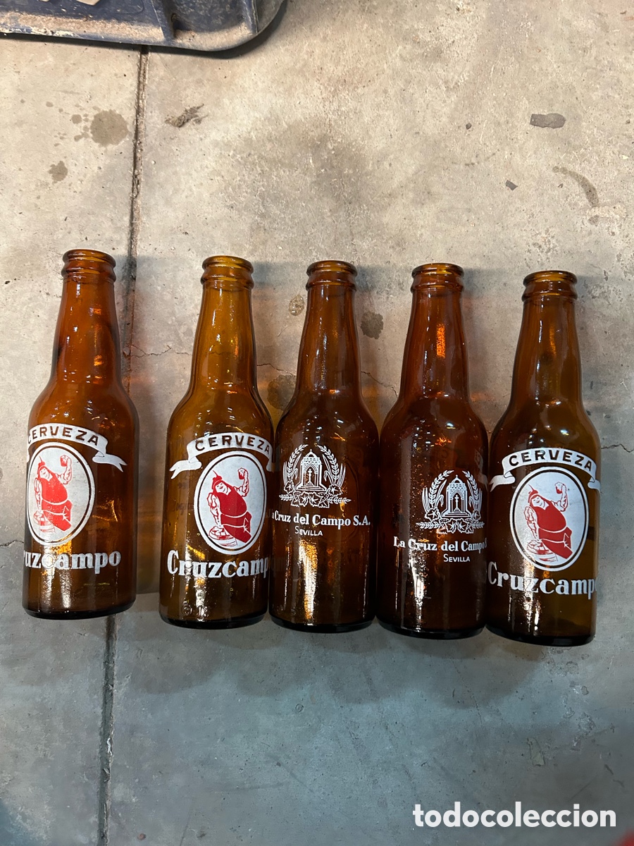 Coleccionismo de cervezas: Lote 5 botellines cruzcampo - Foto 1