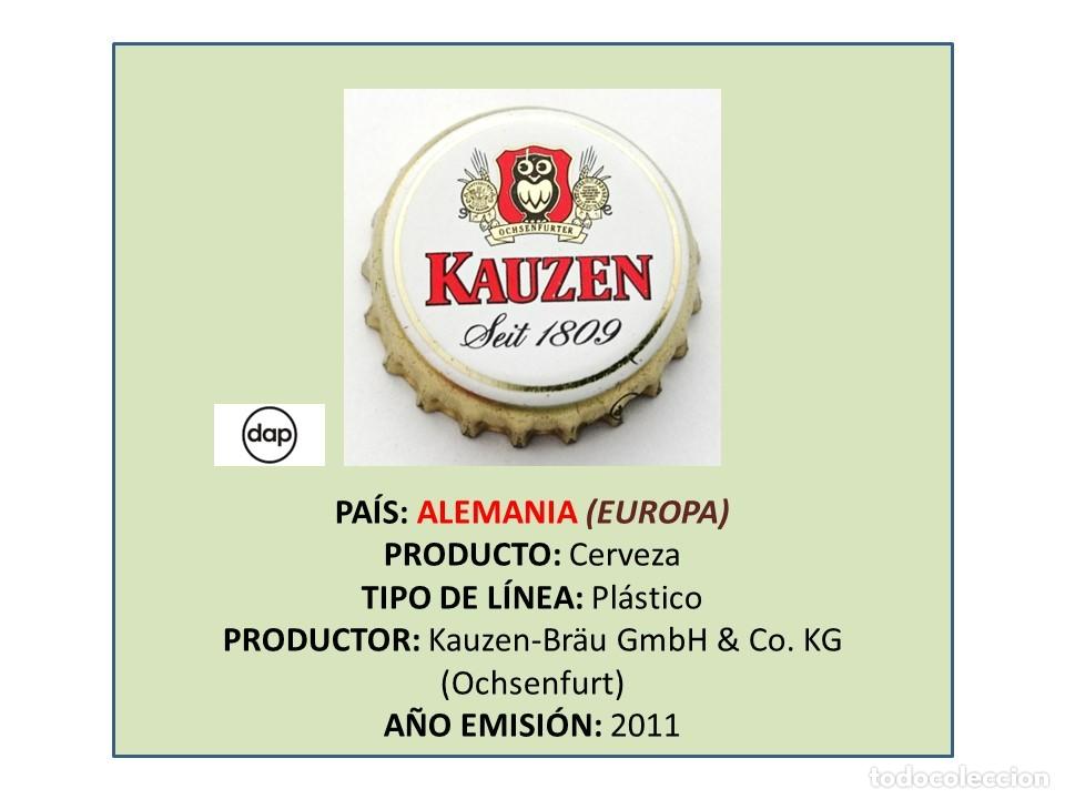 Coleccionismo de cervezas: TAPON CORONA CAPSULA CHAPA CERVEZA KAUZEN (ALEMANIA)