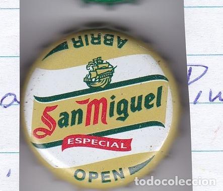 Collectable Beer: CHAPA ESPA&Ntilde;A CERVEZA TAPON CORONA SAN MIGUEL