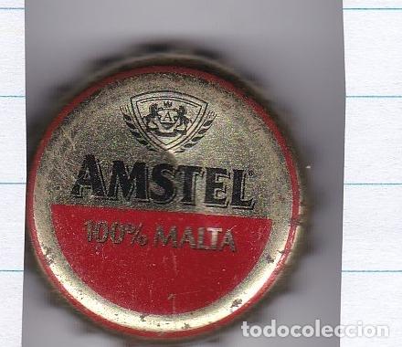 Collectable Beer: CHAPA ESPA&Ntilde;A CERVEZA TAPON CORONA AMSTEL