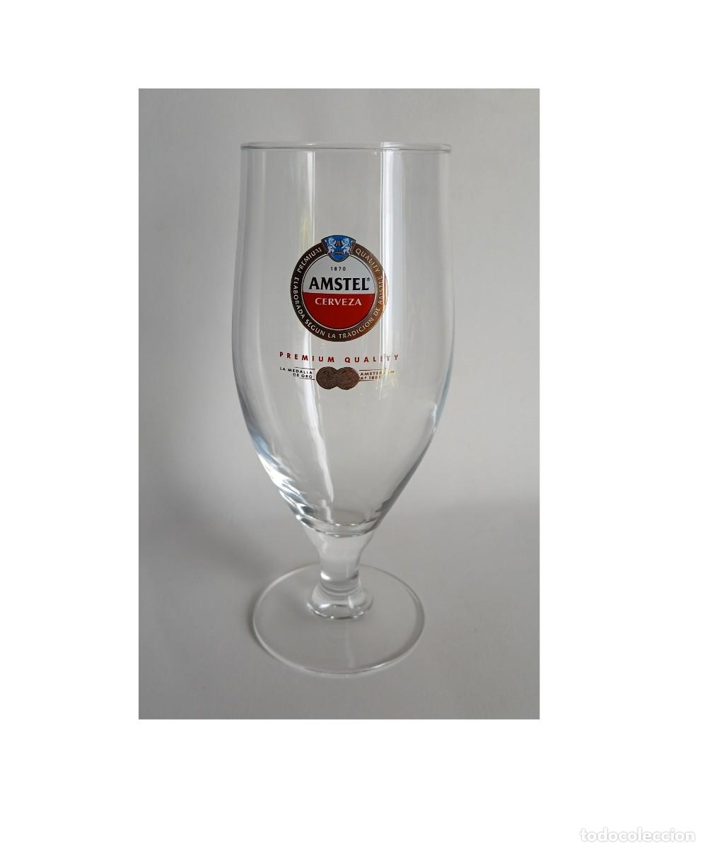 Coleccionismo de cervezas: Copa de cerveza de la marca Amstel - Foto 1