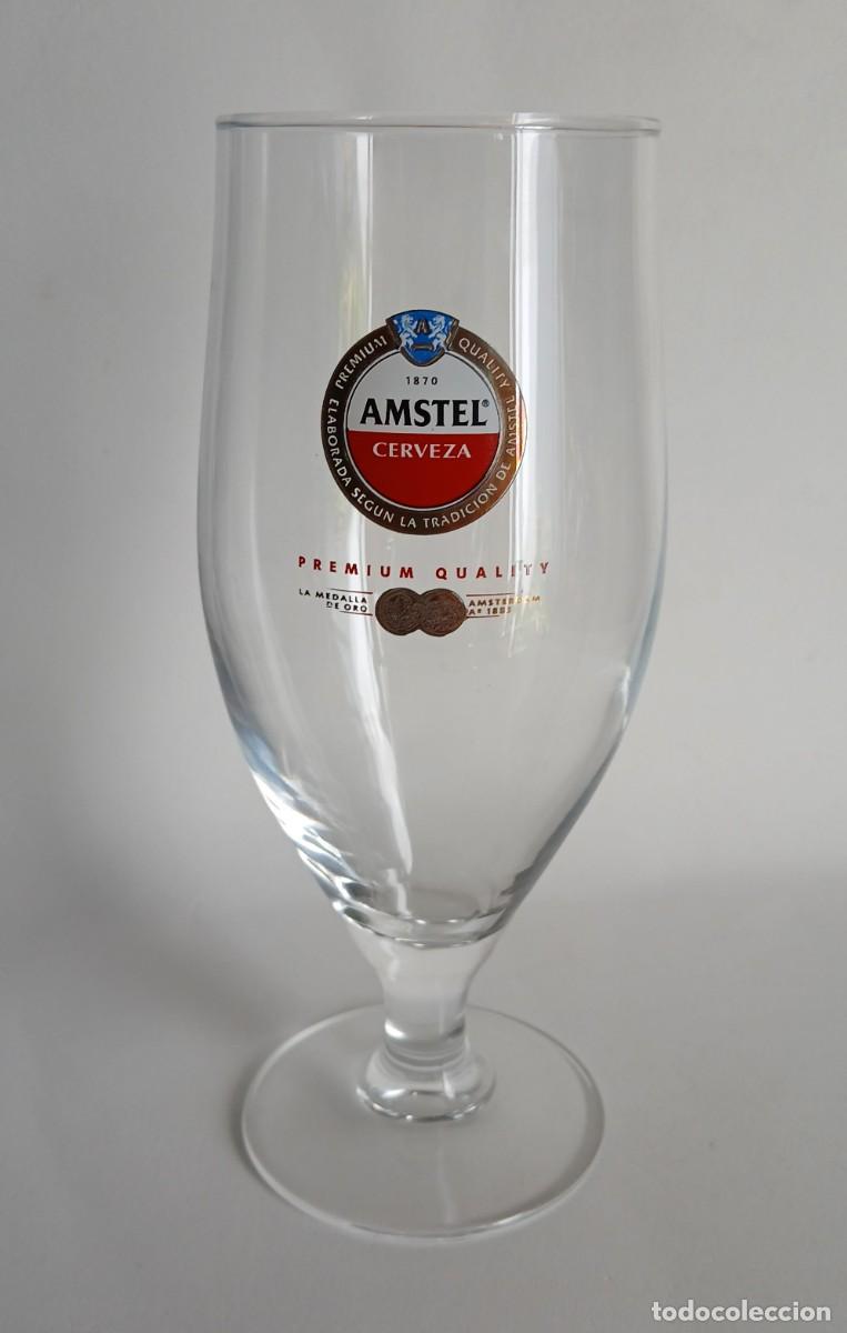 Coleccionismo de cervezas: Copa de cerveza de la marca Amstel - Foto 3
