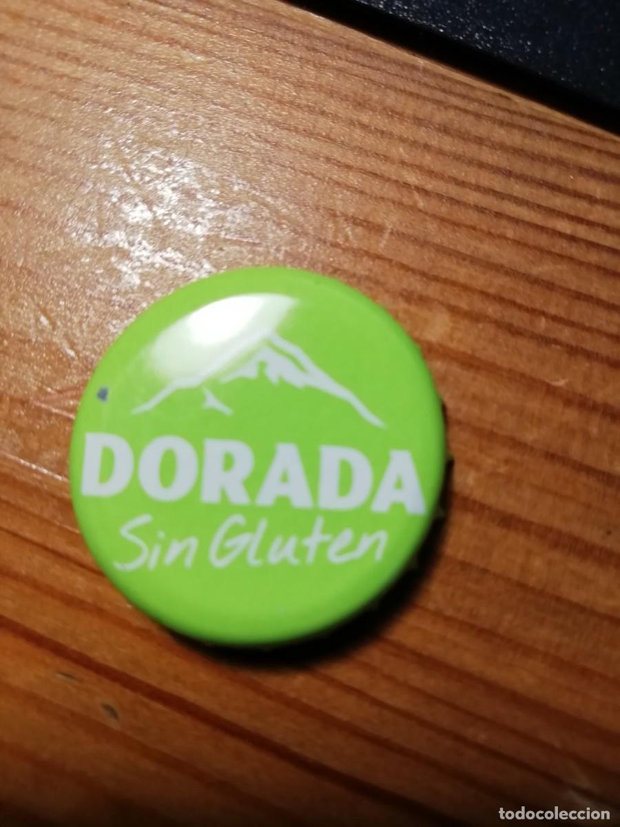 Coleccionismo de cervezas: CHAPA DORADA LIM&Oacute;N SIN GLUTEN - Foto 1