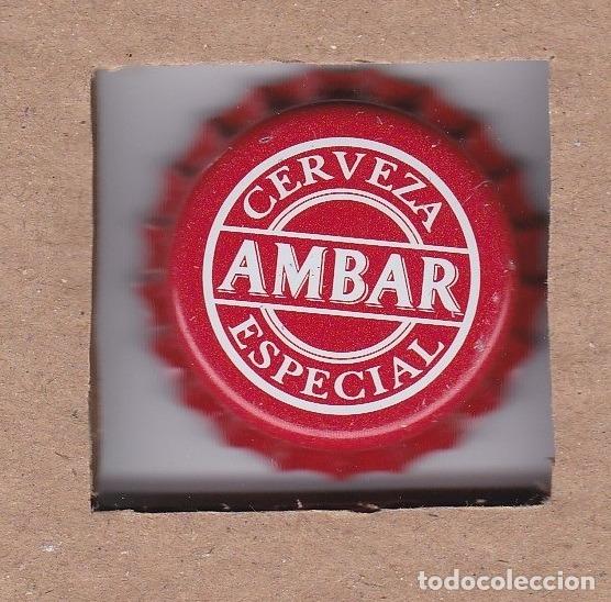 Coleccionismo de cervezas: CHAPA ESPA&Ntilde;A CERVEZA TAPON CORONA AMBAR