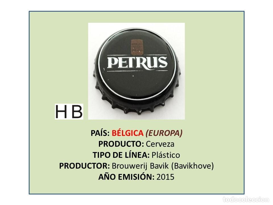 Coleccionismo de cervezas: TAPON CORONA CAPSULA CHAPA CERVEZA PETRUS (B&Eacute;LGICA)