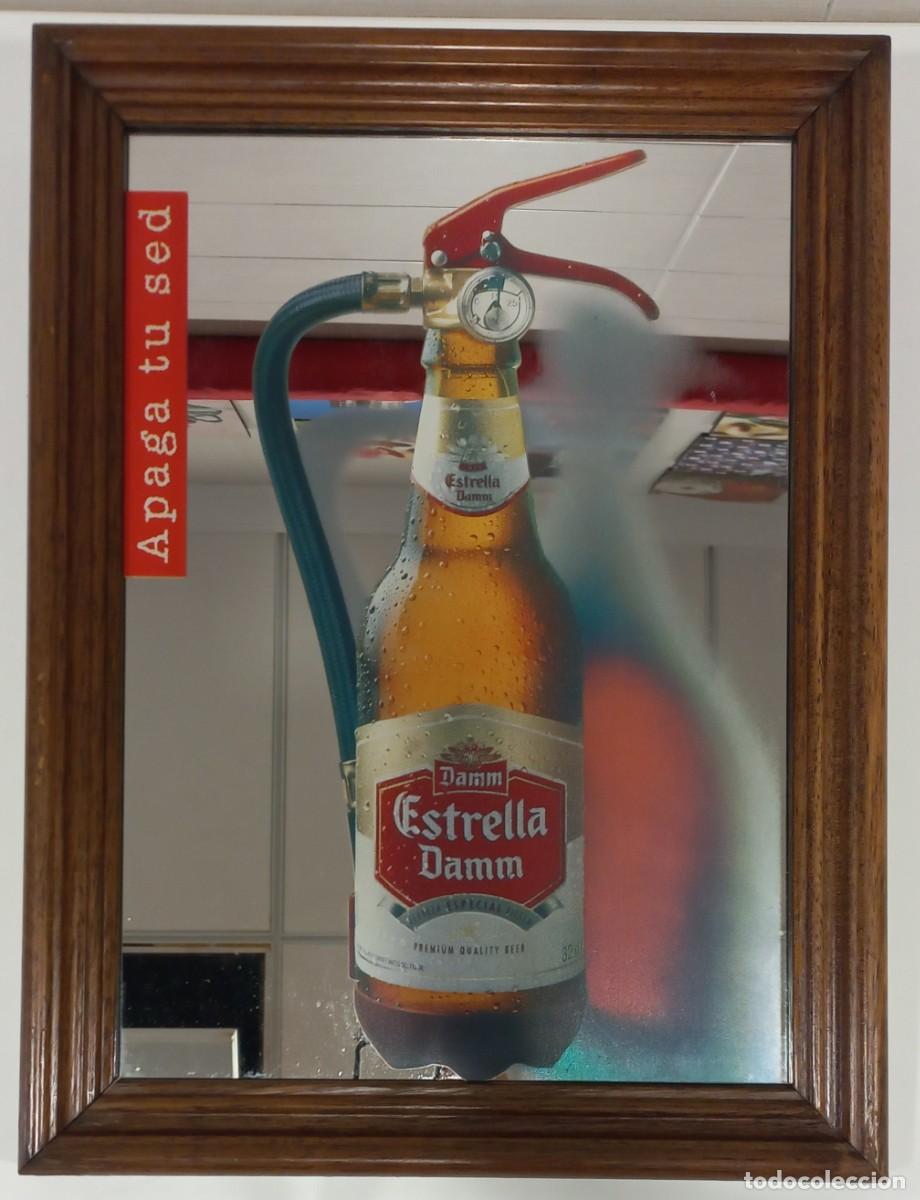 Sammeln von Brauereiartikeln: CUADRO ESPEJO CERVEZA DAMM