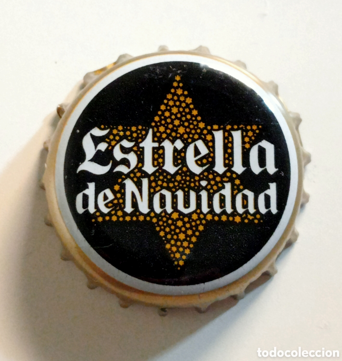 Coleccionismo de cervezas: Chapa tap&oacute;n corona cerveza Estrella Galicia de Navidad.