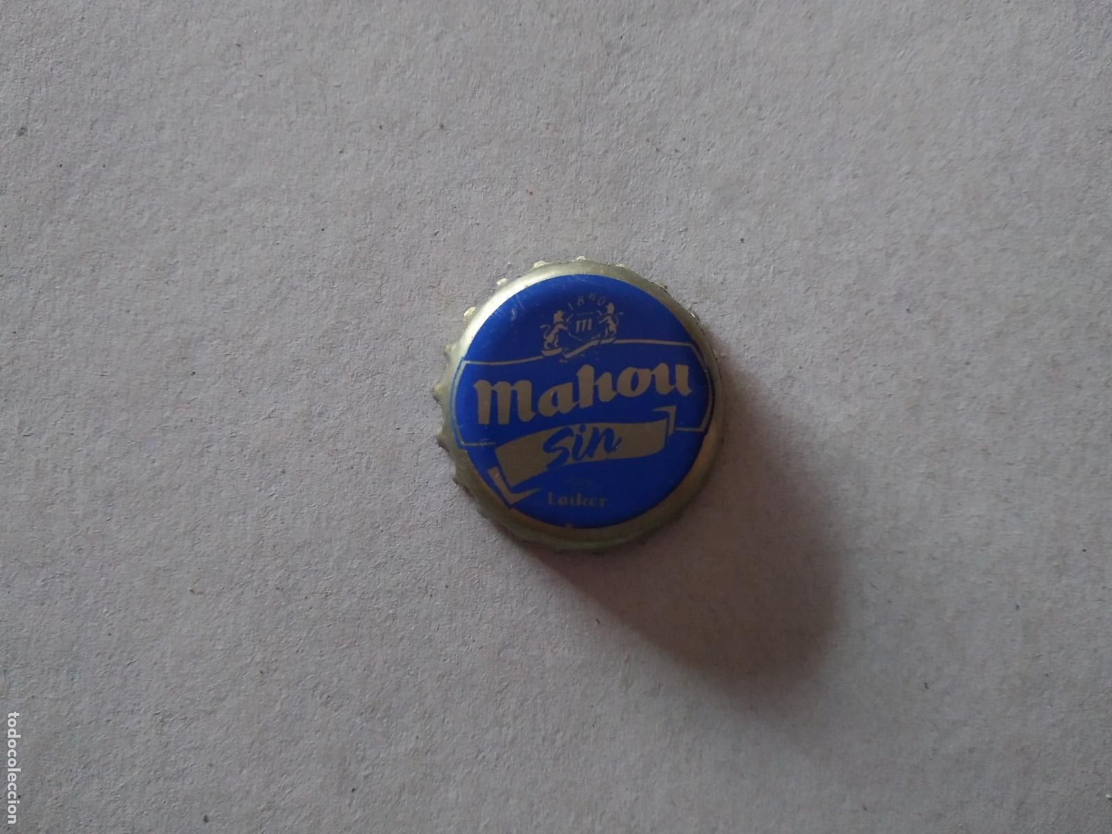Coleccionismo de cervezas: CHAPA TAPON METALICO MAHOU SIN LAIKER