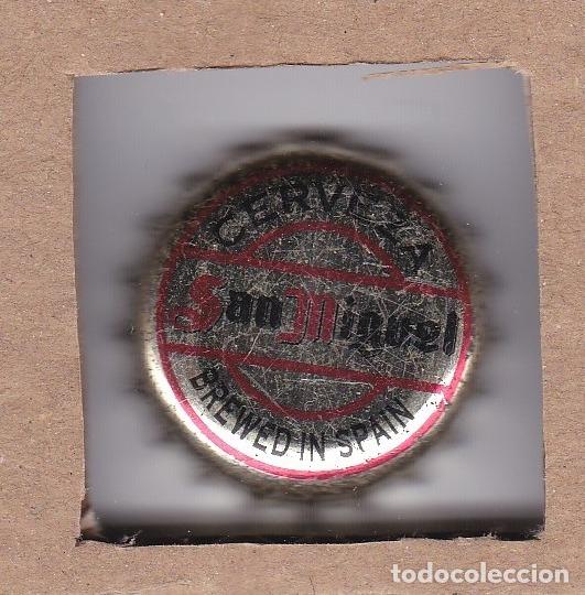Collectionnisme de bi&egrave;res: CHAPA ESPA&Ntilde;A CERVEZA TAPON CORONA SAN MIGUEL