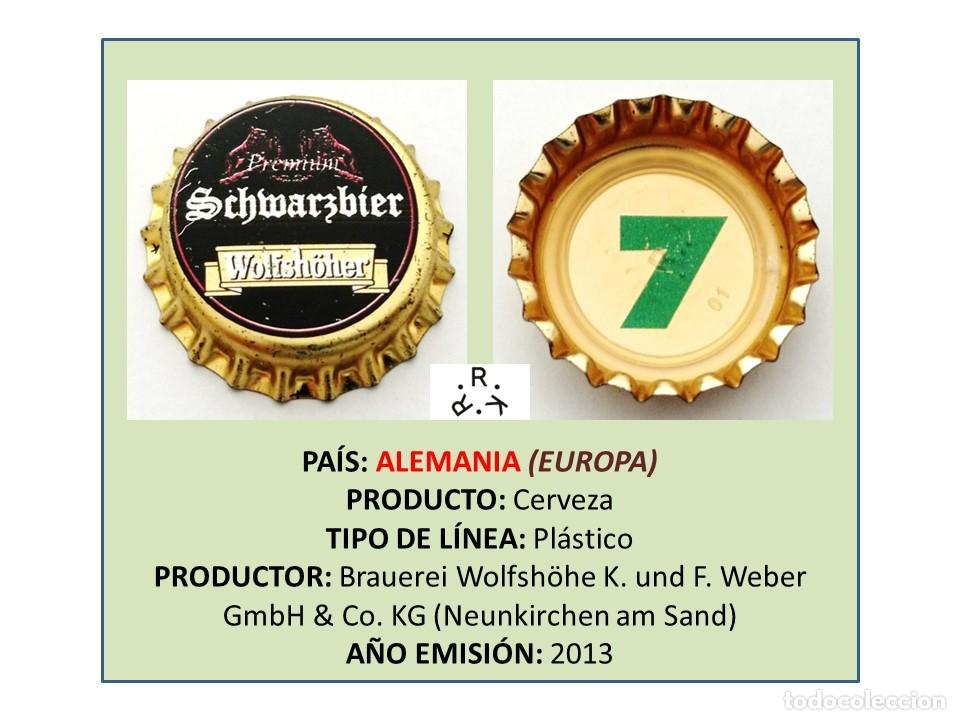 Coleccionismo de cervezas: TAPON CORONA CAPSULA CHAPA CERVEZA SCHWARZBIER WOLFSH&Ouml;HER PREMIUM (ALEMANIA)