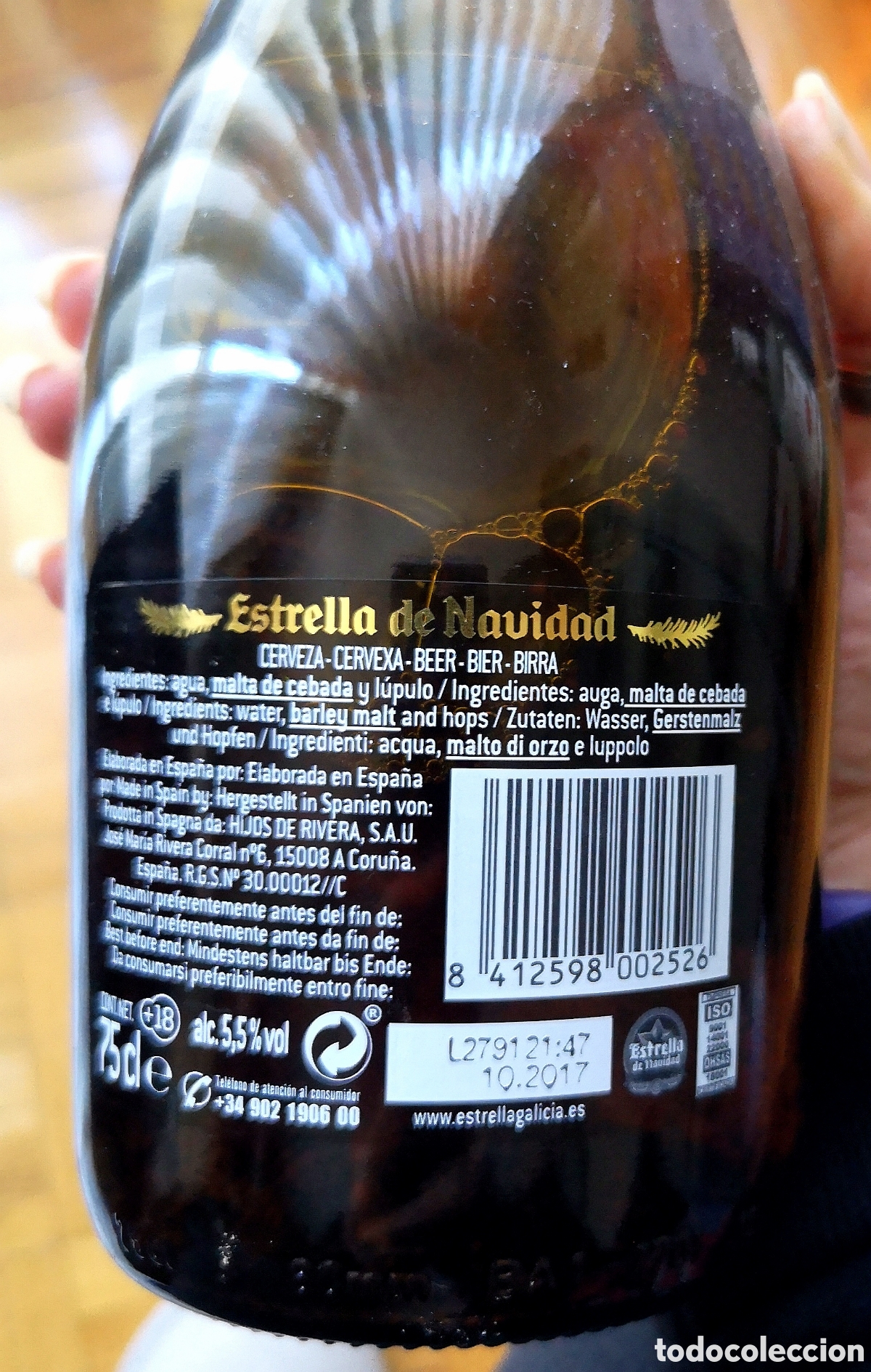 Coleccionismo de cervezas: Botella Estrella de Navidad 2016 - Foto 4