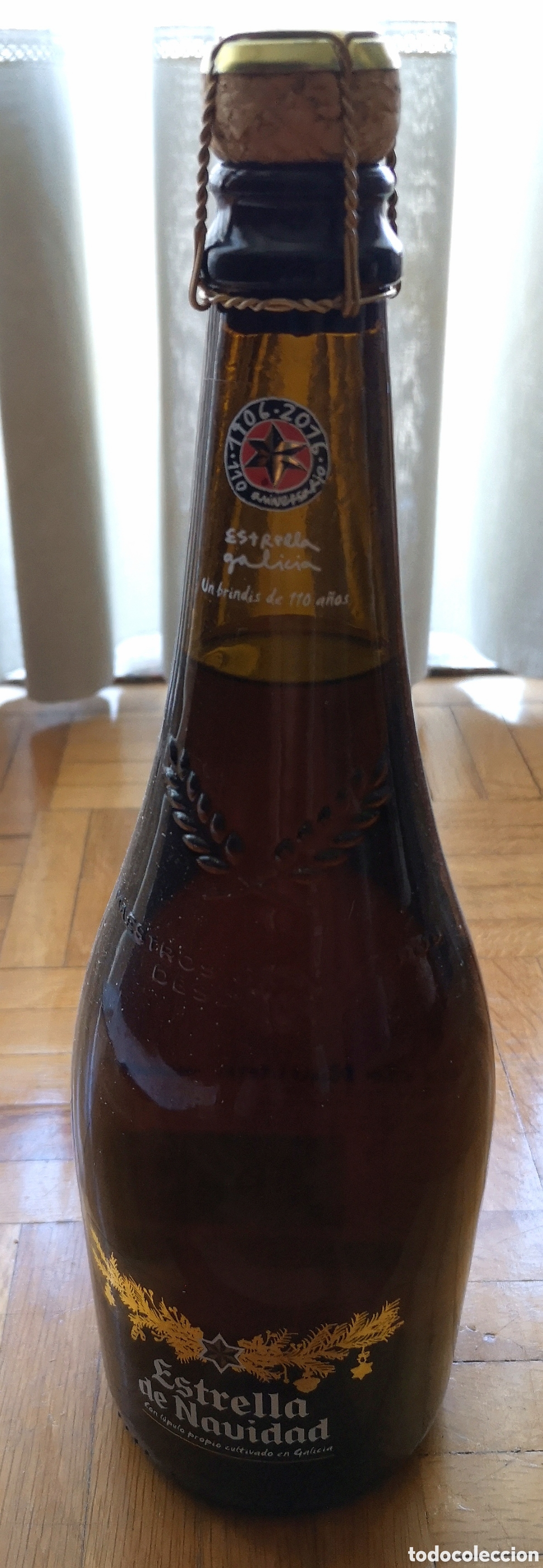 Coleccionismo de cervezas: Botella Estrella de Navidad 2016 - Foto 1