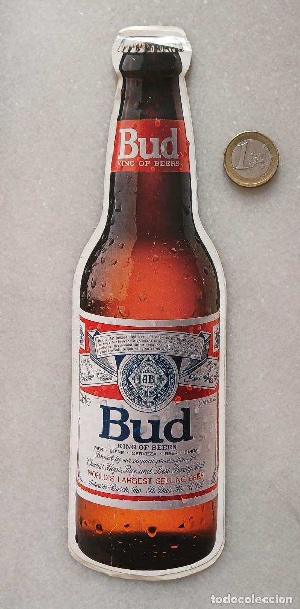 Coleccionismo de cervezas: Pegatina de cerveza de la marca Bud - Foto 2