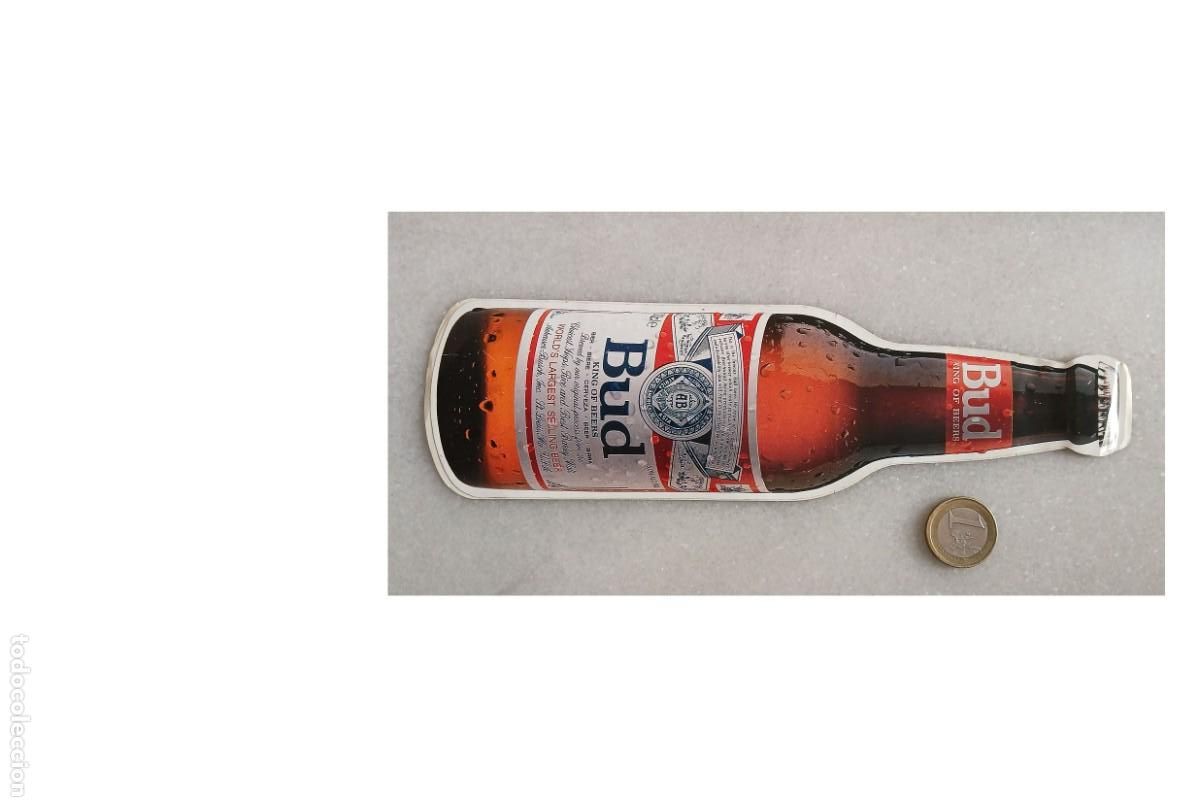 Coleccionismo de cervezas: Pegatina de cerveza de la marca Bud - Foto 3