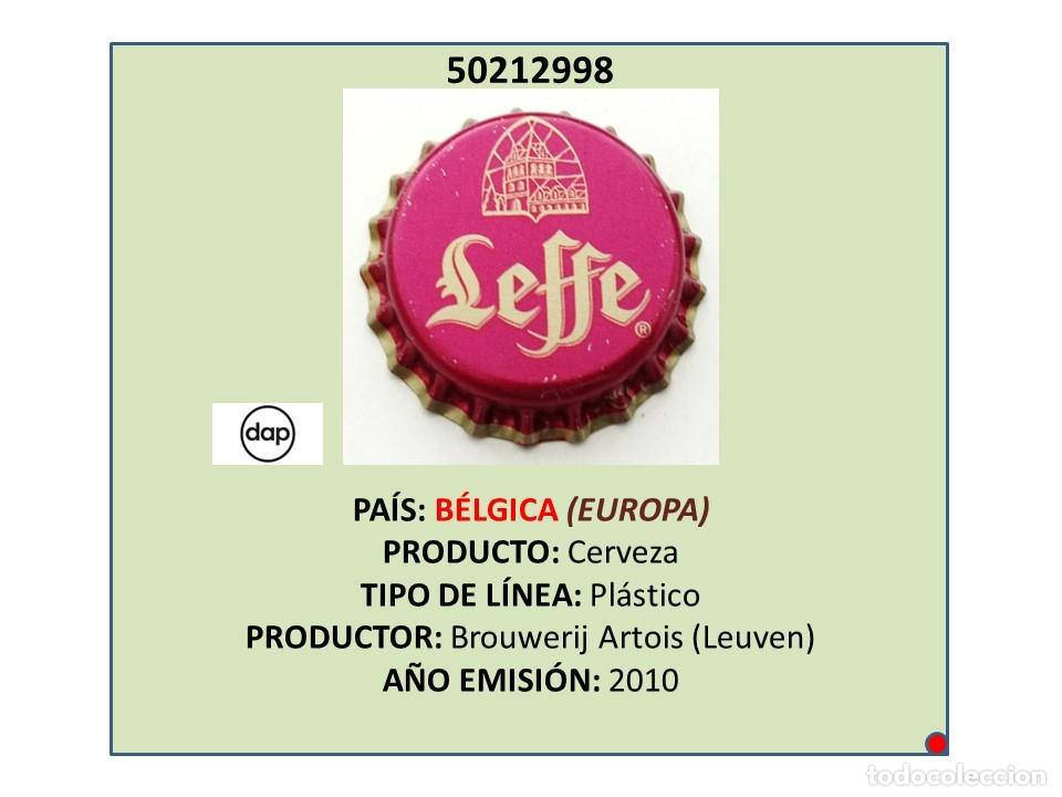 Coleccionismo de cervezas: TAPON CORONA CAPSULA CHAPA CERVEZA LEFFE (B&Eacute;LGICA)
