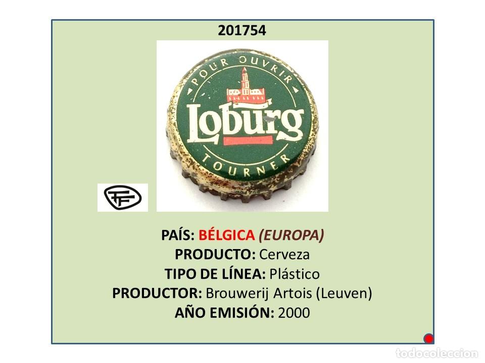 Coleccionismo de cervezas: TAPON CORONA CAPSULA CHAPA CERVEZA LOBURG (B&Eacute;LGICA)