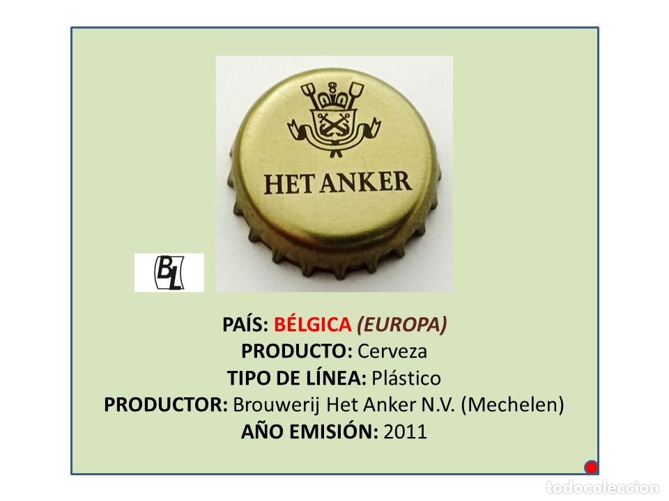 Coleccionismo de cervezas: TAPON CORONA CAPSULA CHAPA CERVEZA HET ANKER (B&Eacute;LGICA)