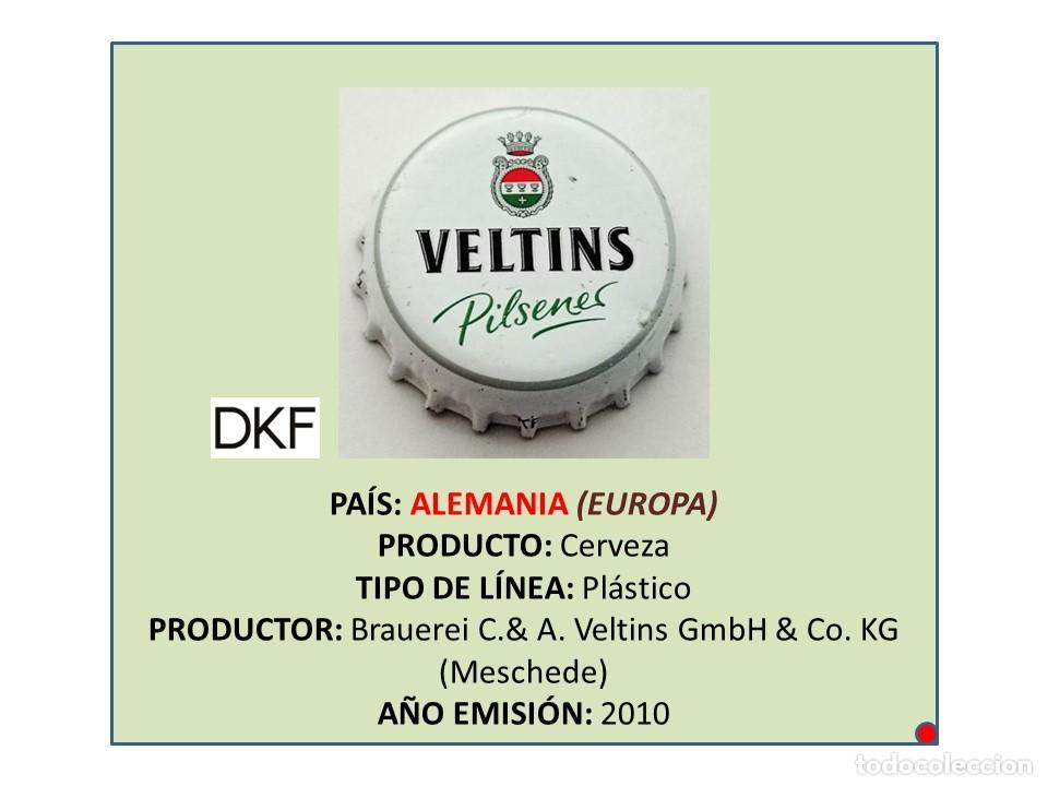 Coleccionismo de cervezas: TAPON CORONA CAPSULA CHAPA CERVEZA VELTINS PILSENER (ALEMANIA)