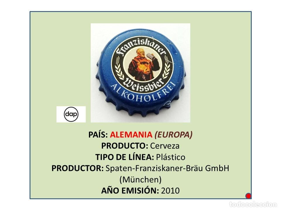 Coleccionismo de cervezas: TAPON CORONA CAPSULA CHAPA CERVEZA FRANZISKANER ALKOHOLFREI (ALEMANIA)