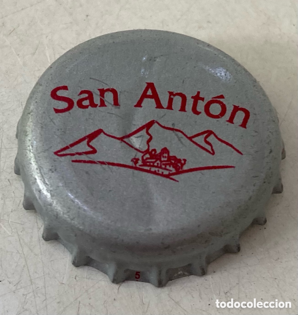 Coleccionismo de cervezas: CHAPA BOTTLE CAP TAP&Oacute;N CORONA EAU AGUA WATER SAN ANT&Oacute;N (1) ISLAS CANARIAS.--LOTE N. 1422--CARMANJO