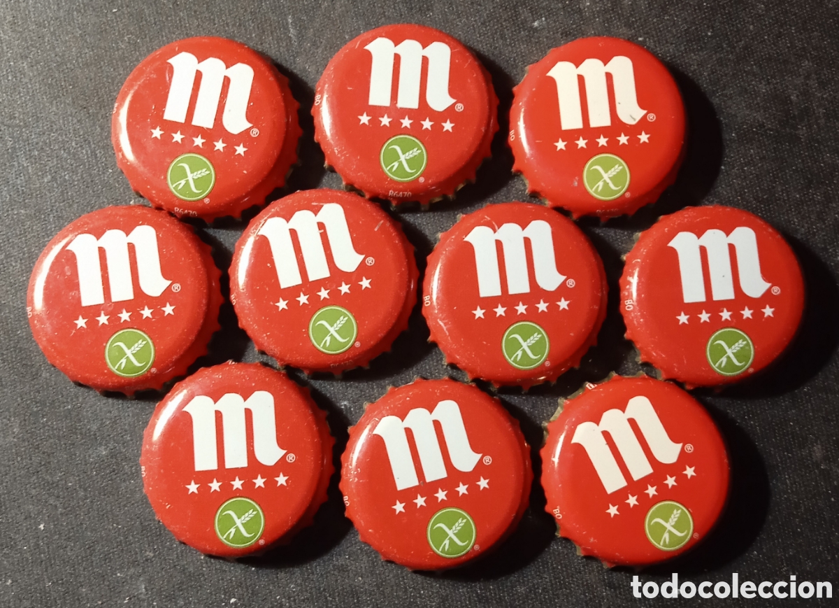 Coleccionismo de cervezas: LOTE CHAPAS MAHOU SIN GLUTEN