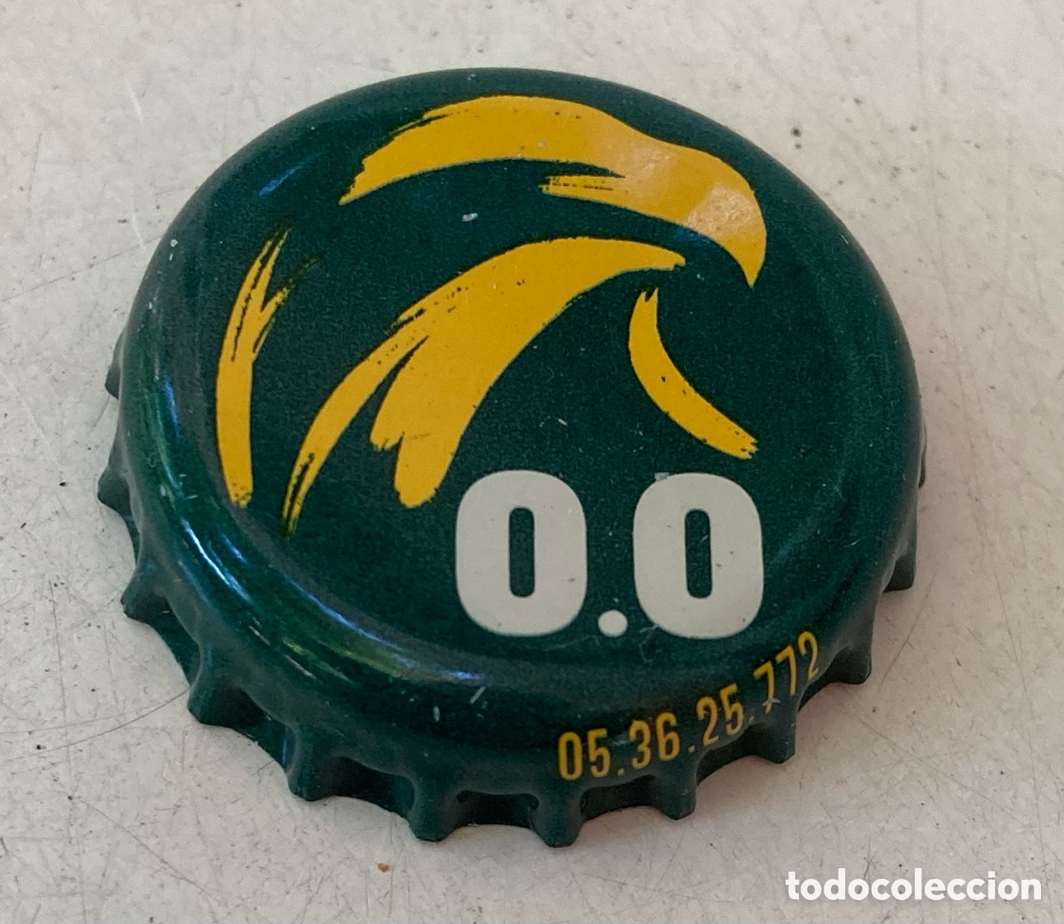 Coleccionismo de cervezas: CHAPA TAP&Oacute;N CORONA CERVEZA BEER BOTTLE CAP BIRRA AGUILA 0,0.FAB. CHAPA:CP--LOTE N. 3676--CARMANJO