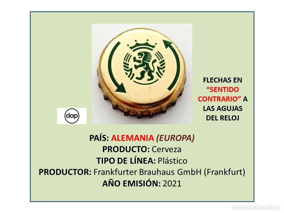 Coleccionismo de cervezas: TAPON CORONA CAPSULA CHAPA CERVEZA PERLENBACHER (ALEMANIA)
