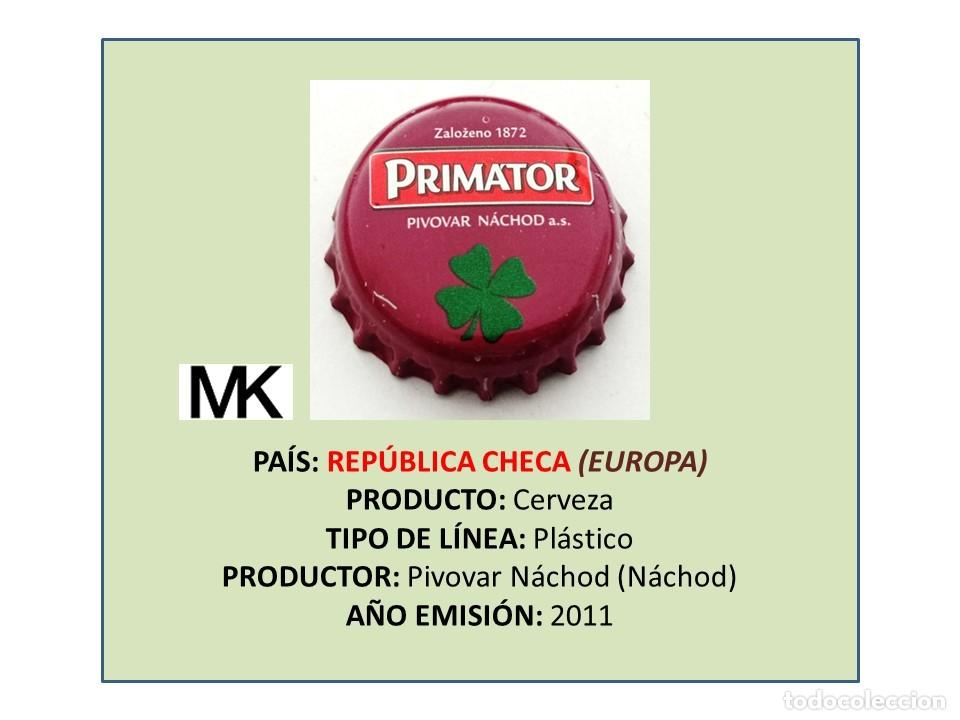 Coleccionismo de cervezas: TAPON CORONA CAPSULA CHAPA CERVEZA PRIMATOR (REP&Uacute;BLICA CHECA)