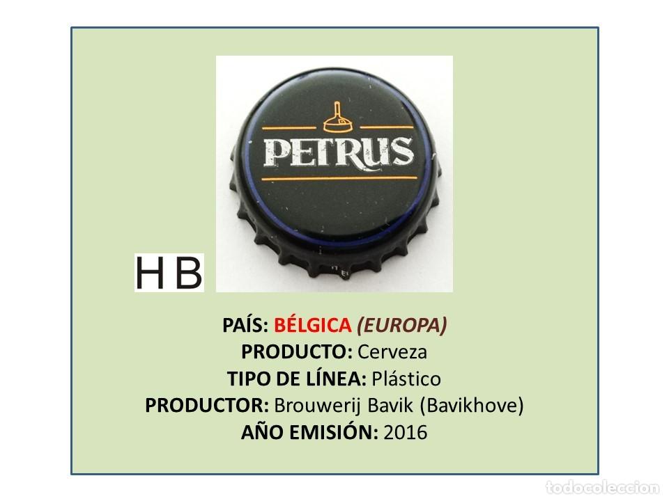 Coleccionismo de cervezas: TAPON CORONA CAPSULA CHAPA CERVEZA PETRUS TRIPEL (B&Eacute;LGICA)