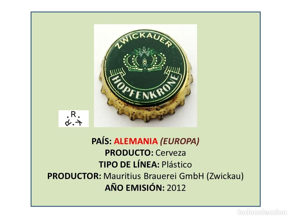 Coleccionismo de cervezas: TAPON CORONA CAPSULA CHAPA CERVEZA ZWICKAUER (ALEMANIA)
