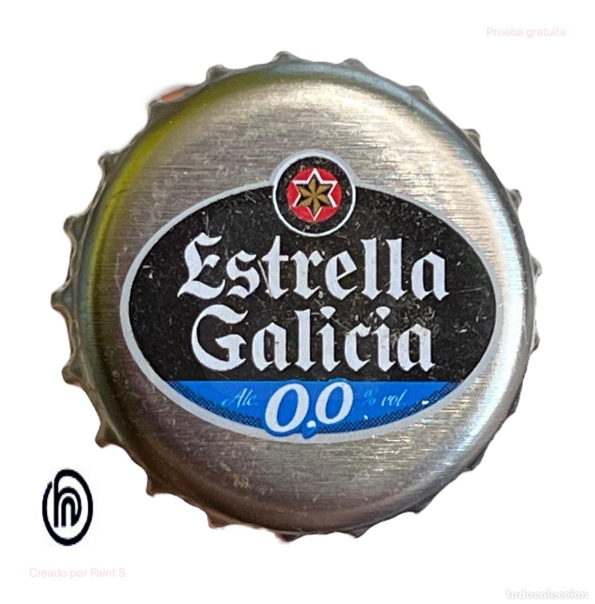Coleccionismo de cervezas: TAPON CORONA CHAPA BEER BOTTLE CAP KRONKORKEN CAPSULE CERVEZA ESTRELLA GALICIA 0,0