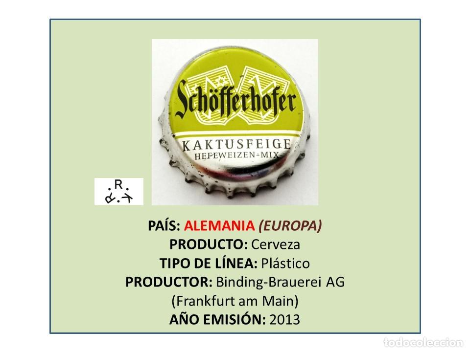 Coleccionismo de cervezas: TAPON CORONA CAPSULA CHAPA CERVEZA SCH&Ouml;FFERHOFER KAKTUSFEIGE (ALEMANIA)