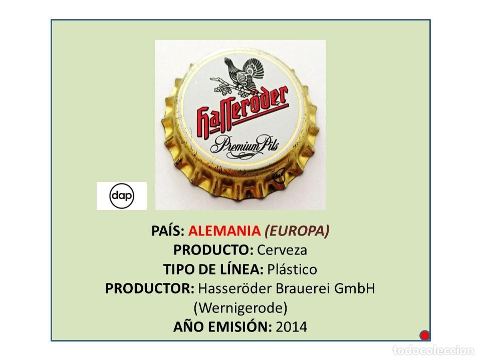 Coleccionismo de cervezas: TAPON CORONA CAPSULA CHAPA CERVEZA HASSER&Ouml;DER PREMIUM PILS (ALEMANIA)
