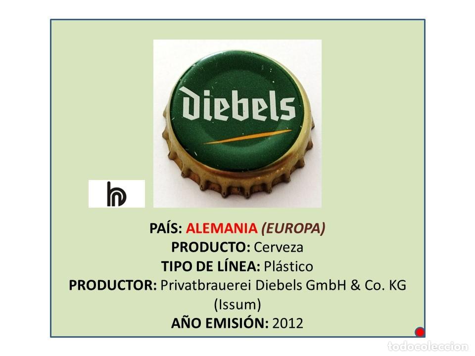 Coleccionismo de cervezas: TAPON CORONA CAPSULA CHAPA CERVEZA DIEBELS (ALEMANIA)