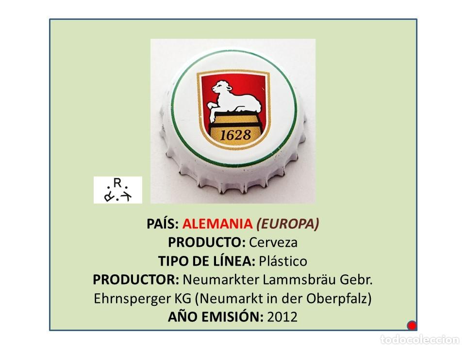 Coleccionismo de cervezas: TAPON CORONA CAPSULA CHAPA CERVEZA NEUMARKTER LAMMSBR&Auml;U 1628 (ALEMANIA)