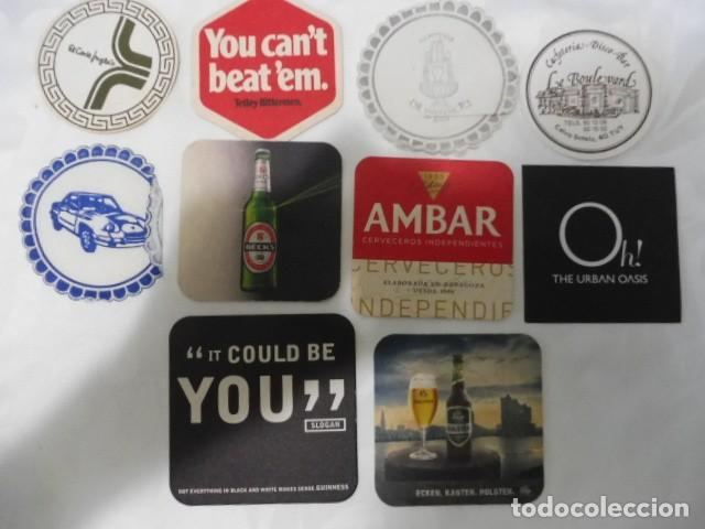 Collectable Beer: 1 lote de 10 posa vasos dif. cerveza bares propaganda los de la foto 14/07