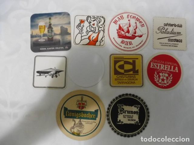 Collectionnisme de bi&egrave;res: 1 lote de 10 posa vasos dif. cerveza bares propaganda los de la foto 14/07